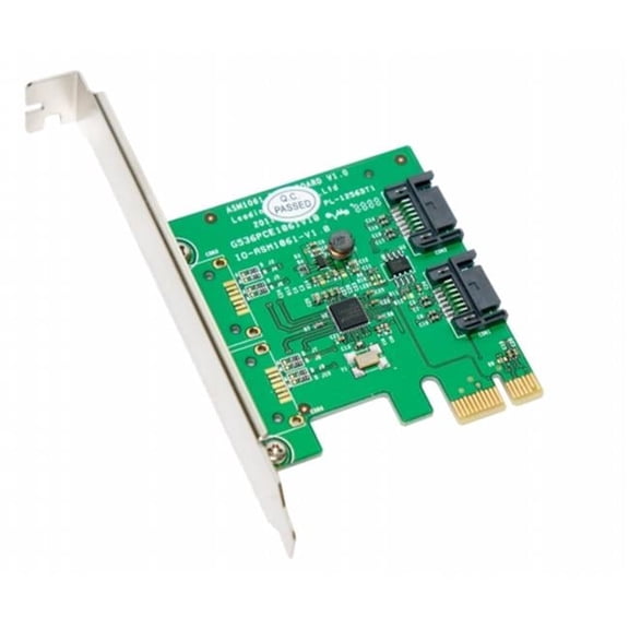 SYBA Cable SATA III 2 Internal 6 Gbps Ports PCI-e Controller Card