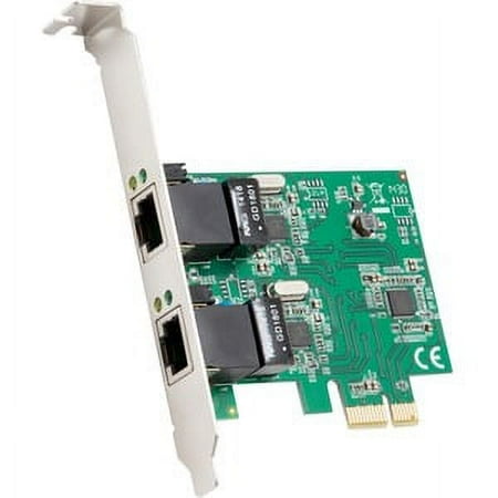 SYBA Multimedia 2-Port Ethernet PCIe x1 Card - PCI Express x1 - 2 Port(s) - 2