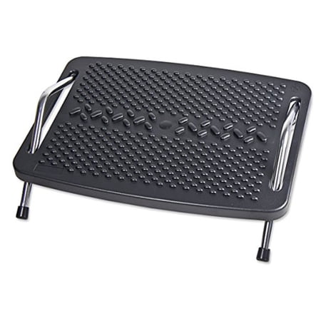 SYBA Multimedia Ergonomic Design Foot Rest with Metal Support, and Push-to-Tilt Sides - 40° Tilt - Black - Metal
