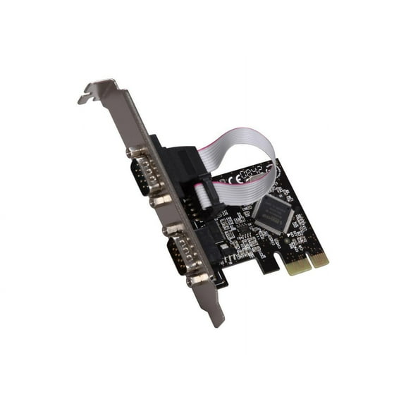 Syba PCIe Serial DB9 Card Moschip 9901 Chipset On Chip 256-byte Depth FIFO