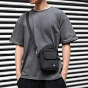 SYCNB Black Small Side Shoulder Bag Crossbody Bag For Men Women Mini Messenger Bag Satchel Bag Travel Purse Wallet Passport Holder Bag- Unisex