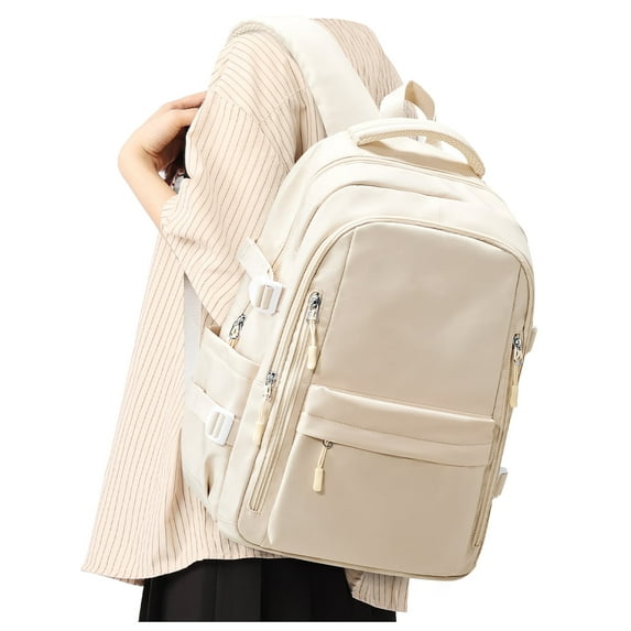 SYCNB High School Bookbag for Student Book Bags, College Bag Rucksack for Men Large Laptop Travel Backpack Water Resistant Casual Daypack, Lightweight Backpack for Women Simple Backpack