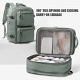 thumbnail image 1 of SYCNB Large Travel Backpack for Men Women, Mochila de Viaje Carry on Backpack Flight Approved Luggage Laptop Backpack, Personal Item Travel Backpack Waterproof Morral de Viaje Suitcase Daypack Green, 1 of 7