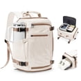 thumbnail image 1 of SYCNB Travel Backpack for Women & Men with Large Capacity, Airline Approved Carry On Personal Item Bag for Travel Business Trips, 3-Way Carry Weekender Overnight Laptop Bag Fit for 15.6", Beige Brown, 1 of 9