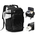 thumbnail image 1 of SYCNB Travel Backpack for Women & Men with Large Capacity, Airline Approved Carry On Personal Item Bag for Travel Business Trips, 3-Way Carry Weekender Overnight Laptop Bag Fit for 15.6", Black, 1 of 9