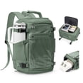 thumbnail image 1 of SYCNB Travel Backpack for Women & Men with Large Capacity, Airline Approved Carry On Personal Item Bag for Travel Business Trips, 3-Way Carry Weekender Overnight Laptop Bag Fit for 15.6", Olive Green, 1 of 9