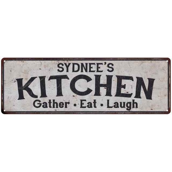 SYDNEE's Kitchen Rustic Chic Decor Gift 6x18 Sign 106180051512
