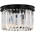 thumbnail image 1 of SYDNEY Flush-Mount Light Fixture Traditional Antique 3-Light Crystal Matte, 1 of 1
