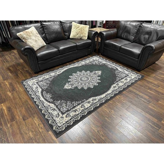 SYDNEY Modern Stylish Living Room Rug DESIGN 9995 - 2'6"x7'9" Runner, Anthracite