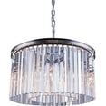 thumbnail image 1 of SYDNEY Pendant Lamp 8-Light Polished Nickel Golden Teak Smoky Crystal Silver, 1 of 1