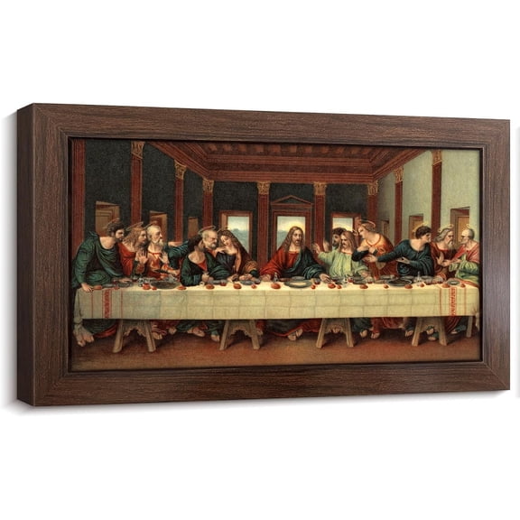SYDposter Christian Wall Decor Christian Art the Last Supper Leonardo Da Vinci Religious Wall Decor Jesus Decor Jesus Painting Christian Art Wall Decor Christian Poster for Dining Room