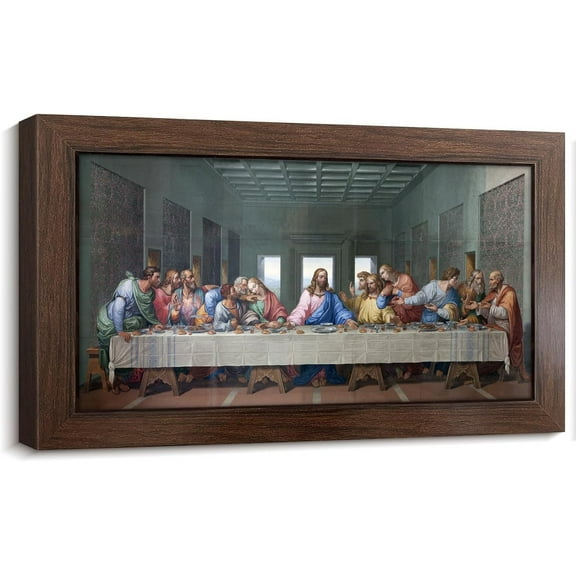 SYDposter The Last Supper Christian Wall Decor Christian Art Jesus Decor Jesus Wall Decor Religious Picture Leonardo Da Vinci Last Supper Wall Art Christian Canvas Wall Art for Dining Room10*18