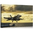 thumbnail image 1 of SYDposter Vintage Airplane Decor Airplane Canvas Wall Art USA Military Fighter Airplane Wall Art Vintage Fighter Plane Picture Wall Art Jet Aircraft Wall Art for Home Office Decor (12''Hx18''W), 1 of 6