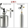 SYEURHD Beer Keg Co2 Charger 060PSI Mini Co2 Regulator Portable Co2