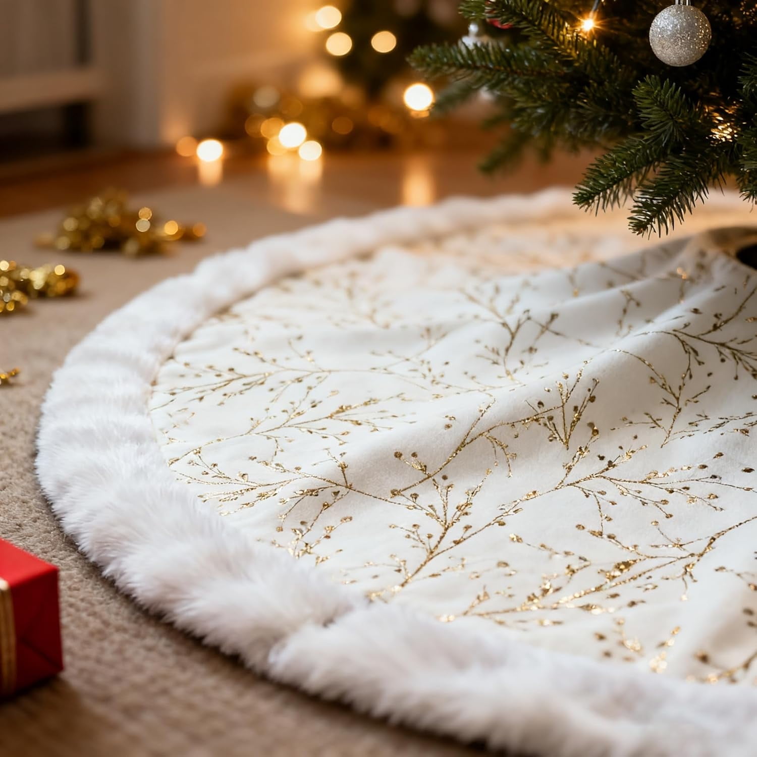 Tree Skirt Faux Furnull