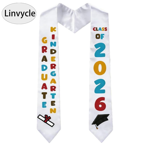 Linvycle Kindergarten Preschool Graduation Ribbon 2026 Children's Graduation Ceremony Ribbon Satin Graduation Ceremony Accessories