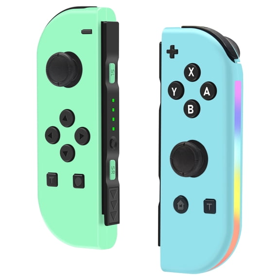 SYJUPY Switch Controller for Nintendo Switch/Lite/Oled, Switch Joycon Replacement with RGB Light/Turbo Function/Motion Control