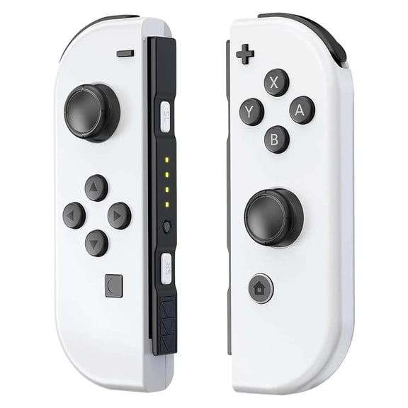 SYJUPY Switch Controller for Switch Remote Joypad, Left & Right Gaming Controller with Dual Vibration/Motion Control/Wake-up Function - White