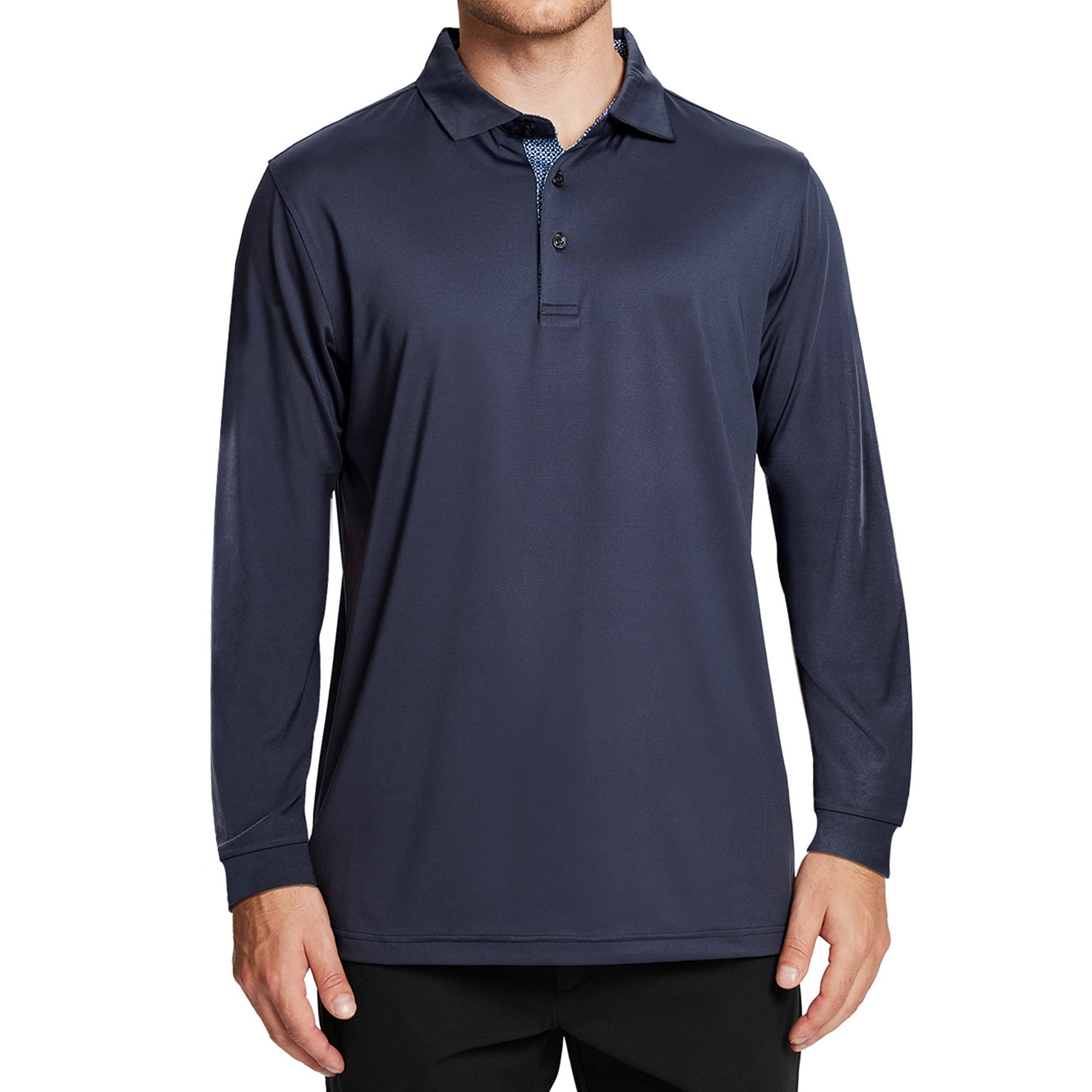 mens long sleeve dri fit polo shirts