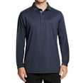 SYLCLEG Men Polo Shirts Long Sleeve Casual Solid Dry Fit Performance