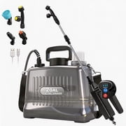 Sylmax 2 Gallon Battery Powered Pump Sprayer, Electric Garden Weed Sprayers for Lawn & Yard, Black with 3 Speeds, 4 Nozzles & Ergonomic Wand