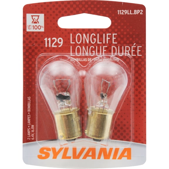 Sylvania 1129LL.BP2 Long Life Blister Pack Twin Turn Signal Light Bulb
