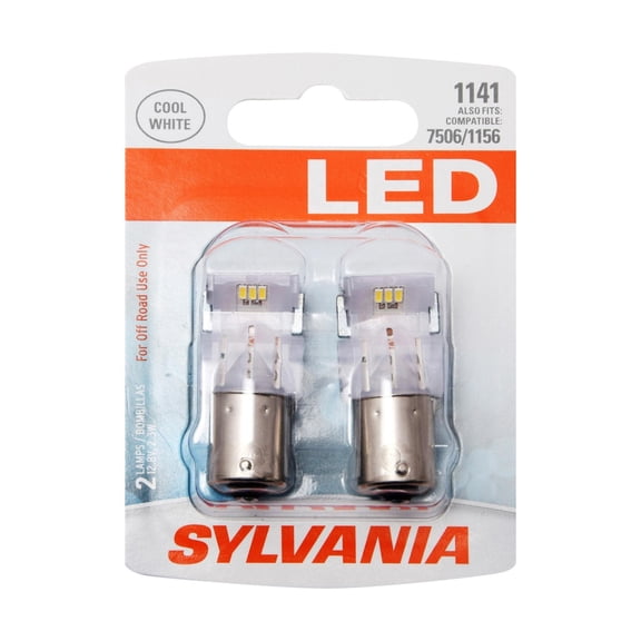 SYLVANIA - 1141 LED White Mini Bulb - Bright LED Bulb, Ideal for Daytime Running Lights (DRL) and Back-Up/Reverse Lights (Contains 2 Bulbs)