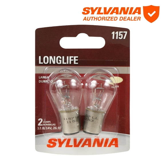 Sylvania 1157 Long Life Mini Bulb, 2 Pack, Compatible with Multiple Cars