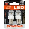 thumbnail image 1 of SYLVANIA 1157R RED ZEVO LED Mini, Pack of 2, 1 of 6