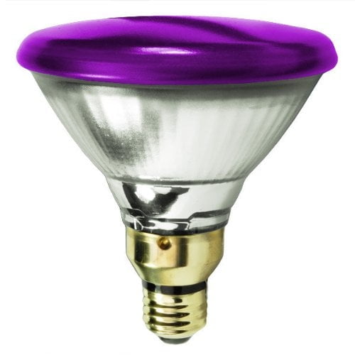 SYLVANIA 14577-7 - 90 Watt Halogen Light Bulb - PAR38 - Flood - Purple - 2,500 Life Hours - 1,310 Lumens - 130 Volt