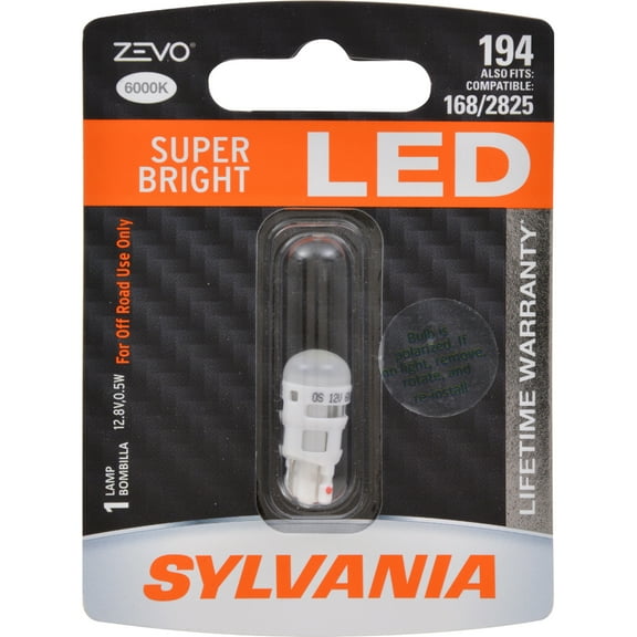 SYLVANIA 194 WHITE ZEVO LED Mini, Pack of 1