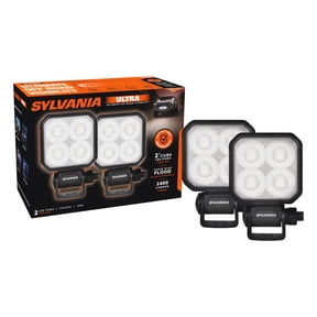 SYLVANIA - Ultra 2 Inch Cube LED Light Pod - Lifetime Limited Warranty - Flood Light 2400 Raw Lumens, Off Road Driving Work Light, Truck, Car, Boat, ATV, UTV, SUV, 4x4 (2 PC)