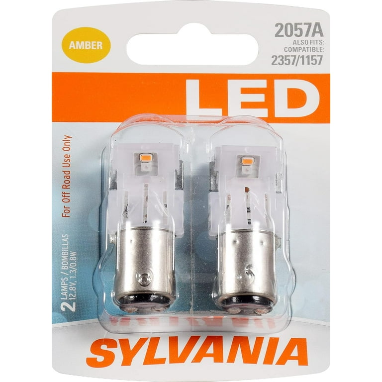 SYLVANIA - 2057 LED Amber Mini Bulb - Bright LED Bulb, Ideal for