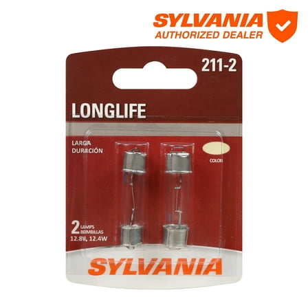 Sylvania 211-2 Long Life Mini Bulb, 2 Pack, Compatible with Multiple Cars