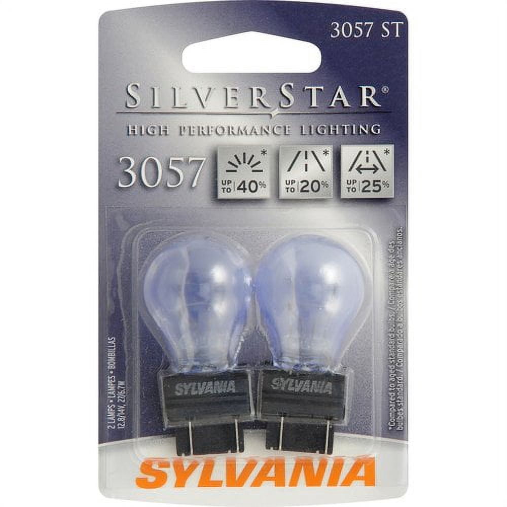 Sylvania 3057 SilverStar Mini Bulbs, 2 pack, Compatible with Multiple Cars