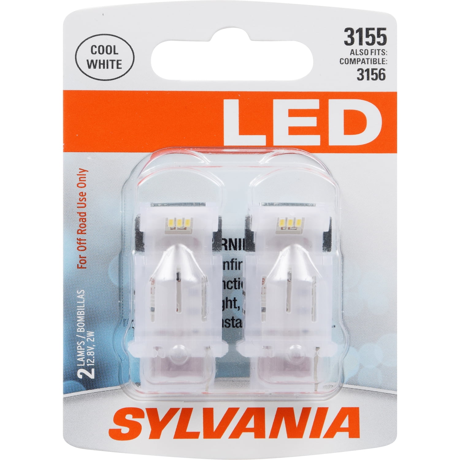 SYLVANIA 3155 LED White Mini Bulb Bright LED Bulb, Ideal for