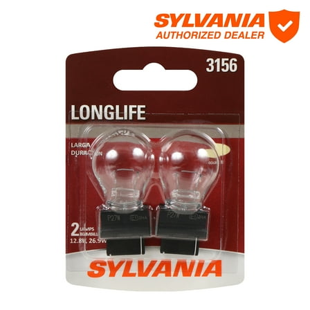 Sylvania 3156 Long Life Mini Bulb, 2 Pack, Compatible with Multiple Cars