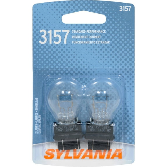 SYLVANIA 3157 Basic Miniature Bulb, (Pack of 2)
