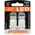 thumbnail image 1 of Sylvania 3157 ZEVO LED Mini Automotive Bulbs, Red, 2 pack, Compatible with Multiple Cars, 1 of 7