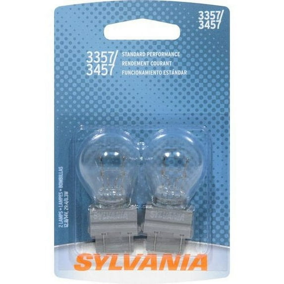SYLVANIA 3457 Basic Miniature Bulb, (Pack of 2)