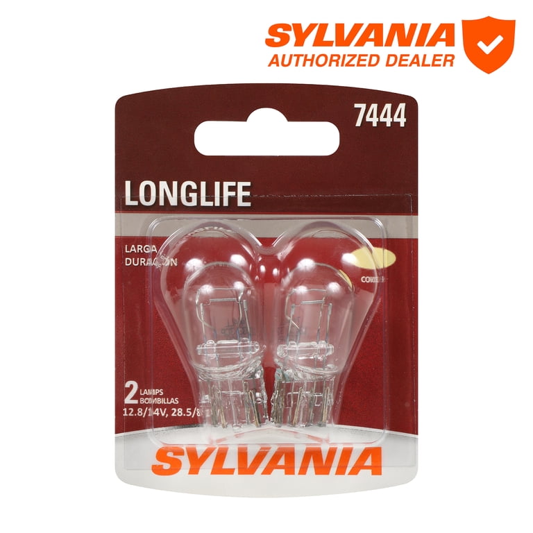 Sylvania, Long Life Mini Bulb, 7444 Long Life, 2 Pack - Walmart.com