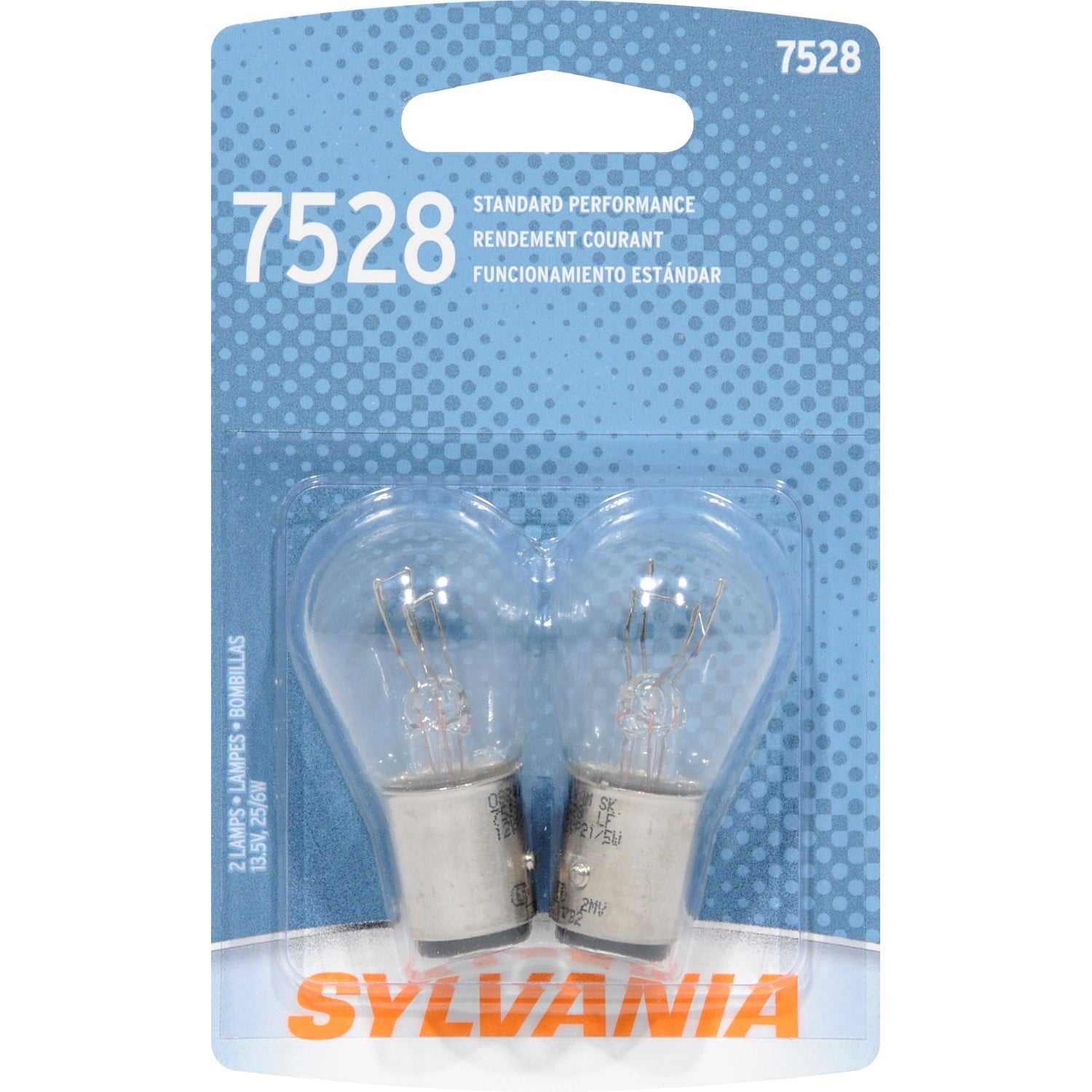 SYLVANIA 7528 Basic Miniature Bulb, (Pack of 2)