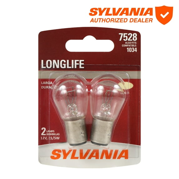 Sylvania 7528 Long Life Mini Bulb, 2 Pack, Compatible with Multiple Cars