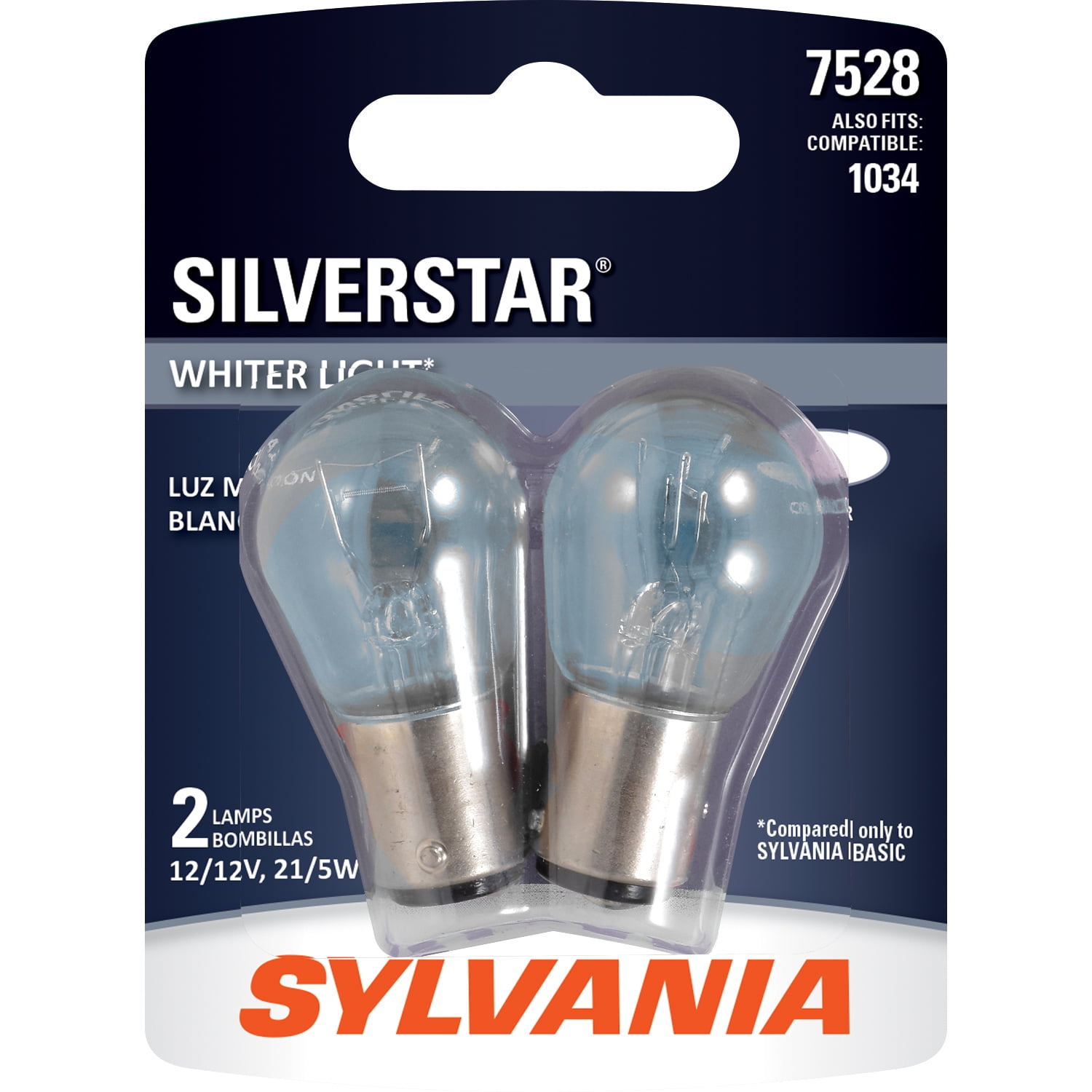 SYLVANIA - 7528 SilverStar Mini Bulb (Contains 2 Bulbs)