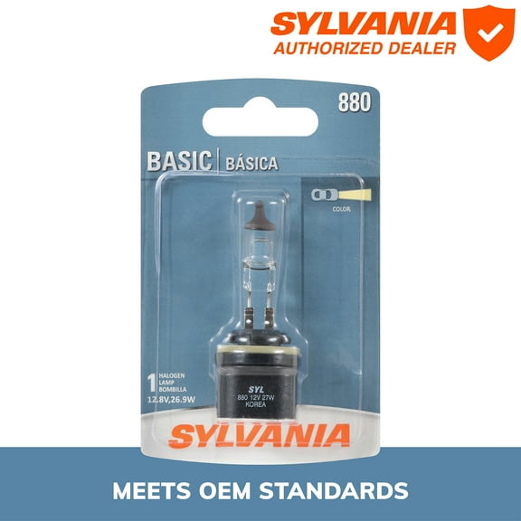 Sylvania 880 Basic Fog Bulb, 1 Pack, Compatible with Multiple Cars
