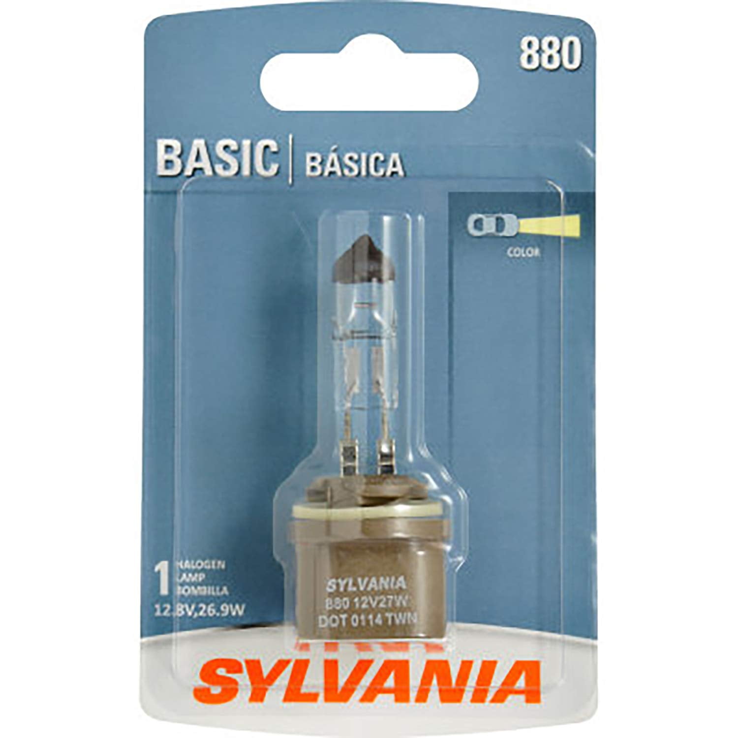 SYLVANIA - 880 Basic IFF17 - Halogen Light Bulb for Fog, Cornering, and Headlight Applications (Contains 1 Bulb)