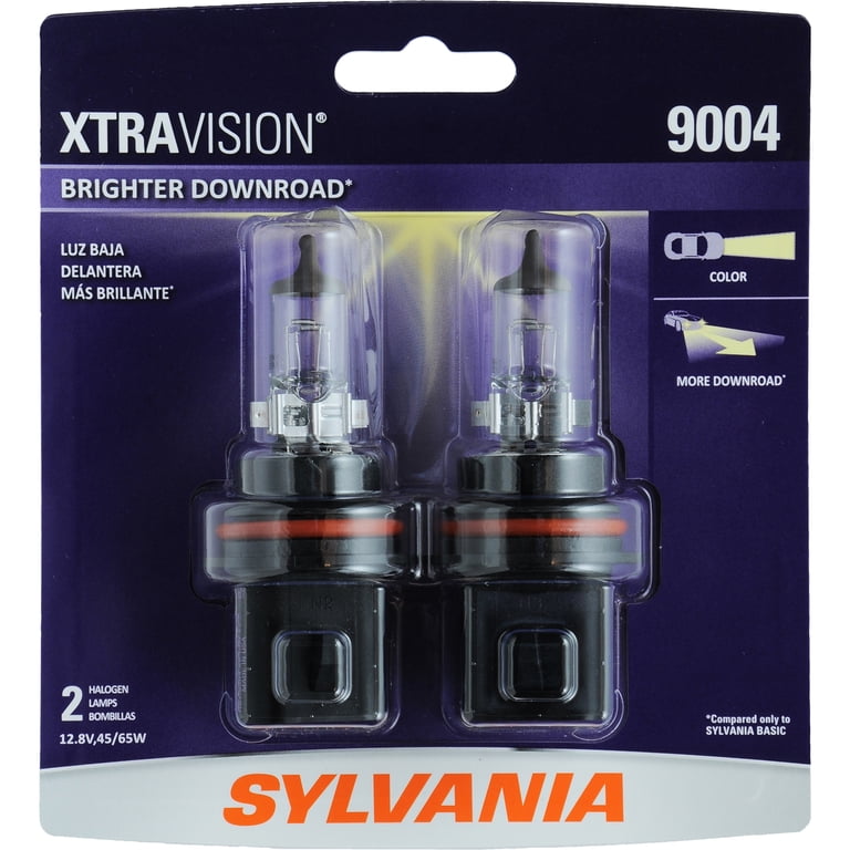 【数量限定】HIDライトトラップ 55W 上向き取り付けタイプ スタンドなし Sylvania, Headlight Bulb, 9004 XtraVision, Pack of 2 - Walmart.com