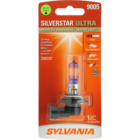 Sylvania 9005 SilverStar ULTRA Halogen Headlight Bulb, 1 Pack, Compatible with Multiple Cars