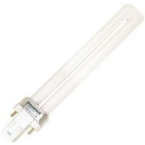 SYLVANIA DULUX S ECOLOGIC PL TYPE COMPACT FLUORESCENT LAMP S T4 13 WATT 4100K 82 CRI GX23 120 VOLTS per 10 Eac Walmart Business Supplies