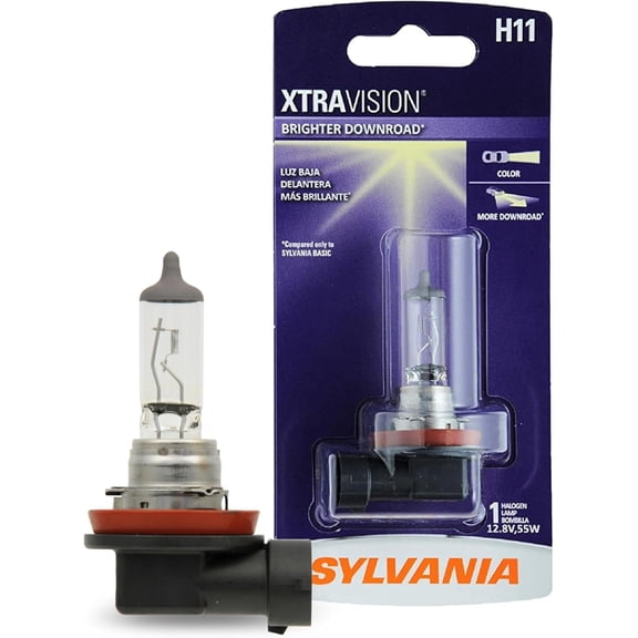 SYLVANIA - H11 XtraVision - High Performance Halogen Headlight Bulb, High Beam, Low Beam and Fog Replacement Bulb (Contains 1 Bulb)